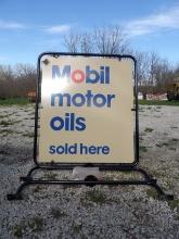 Mobil Motor Oil Sold Here Sign