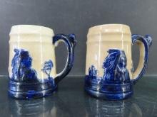 Lot of (2) Western Stoneware Co. Sleepy Eye Mugs