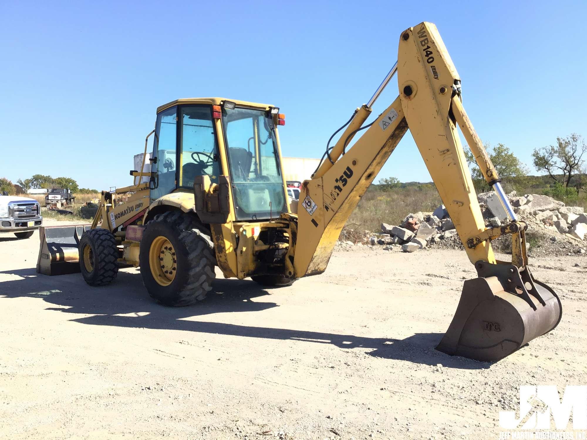 1999 KOMATSU WB140 UTILITY 4X4 LOADER BACKHOE SN: FK1 140F10279