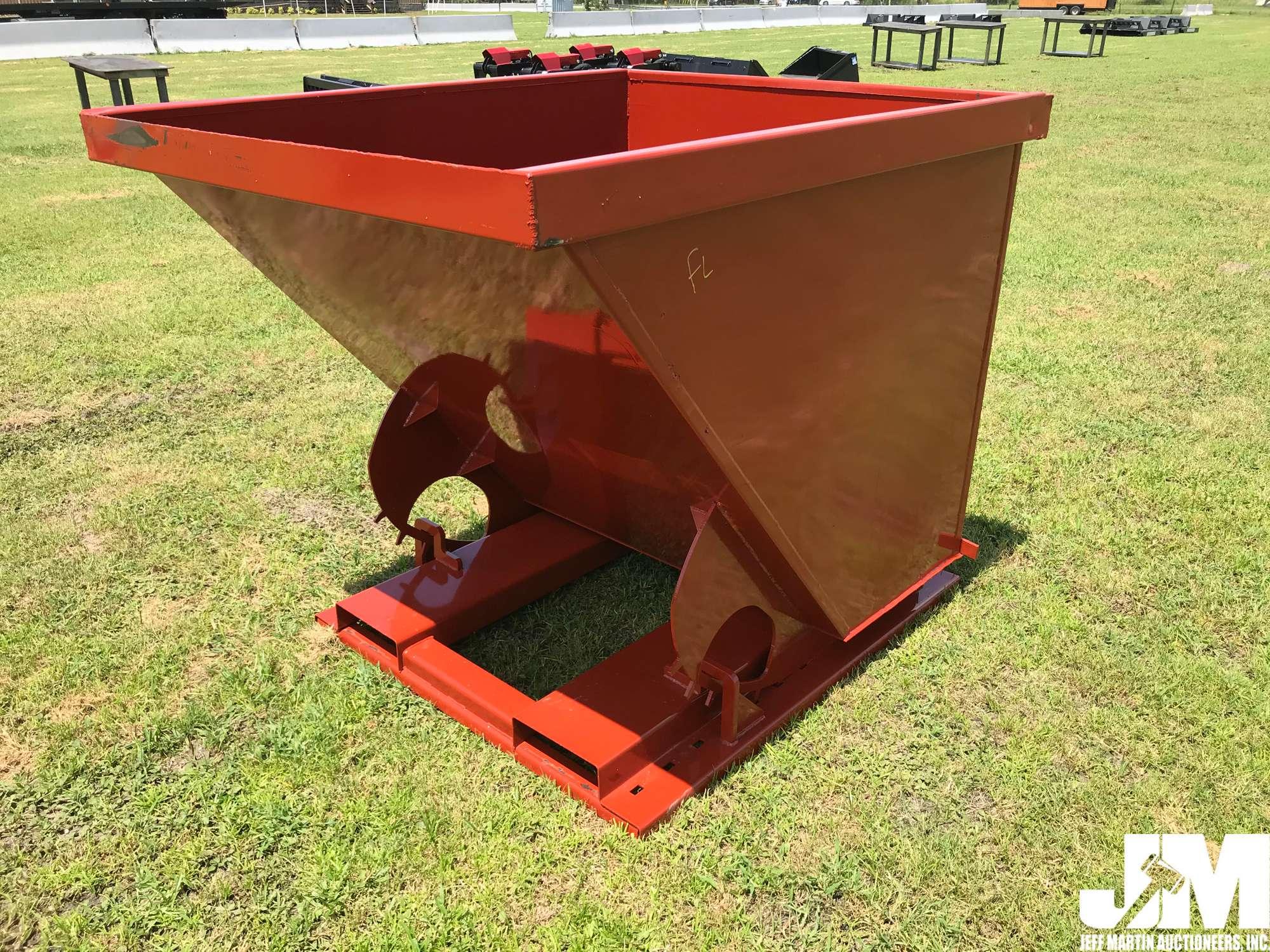 UNUSED STANDARD DUTY 2 CY CAPACITY DUMPING HOPPER KC96288