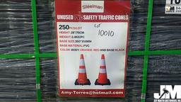 (UNUSED) 2020 QTY OF (250) HIGHWAY SAFETY CONES