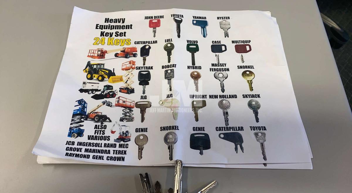 SET OF VARIOUS EQUIPMENT KEYS