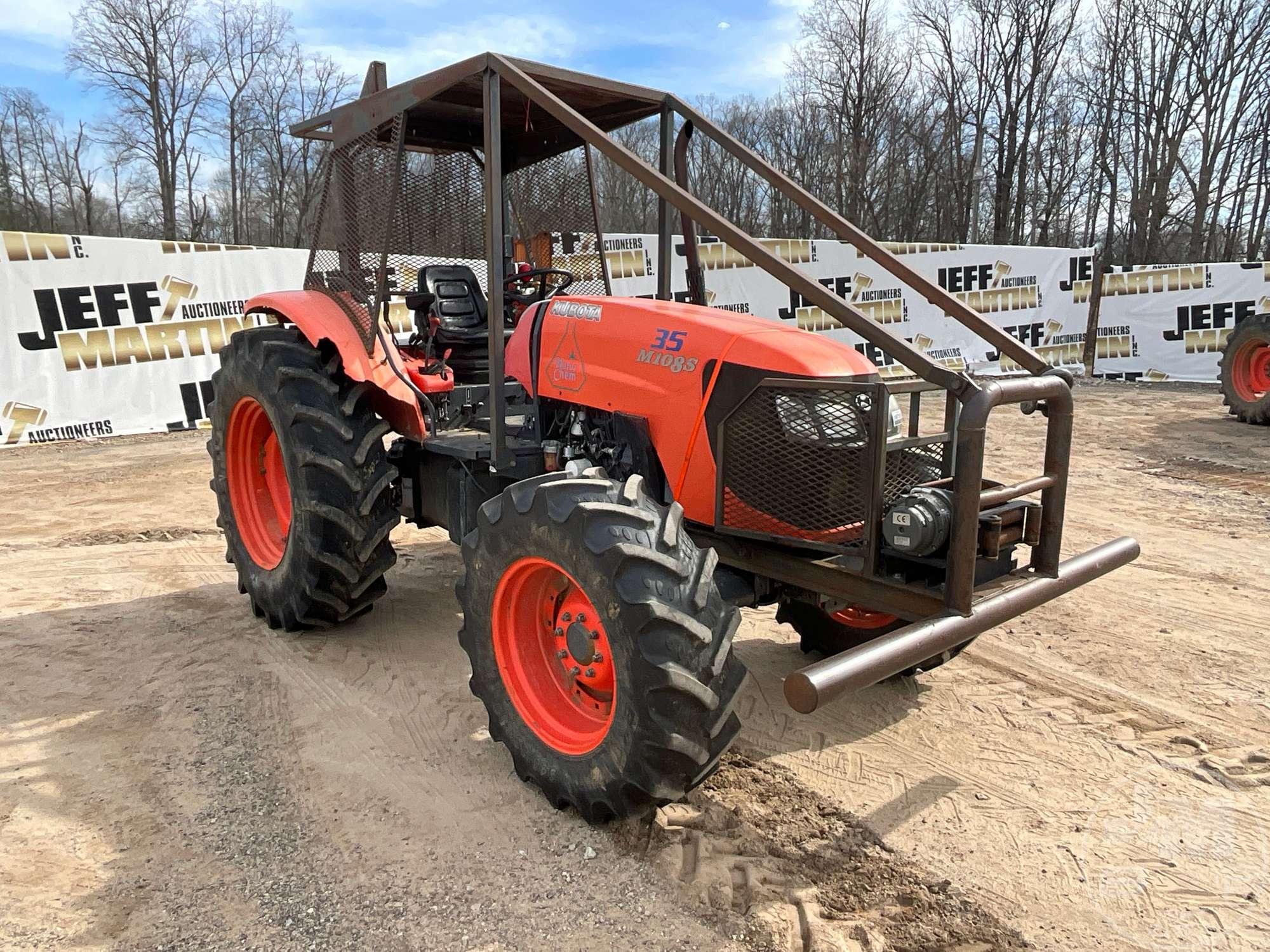 2014 KUBOTA M108S 4X4 TRACTOR SN: 77079