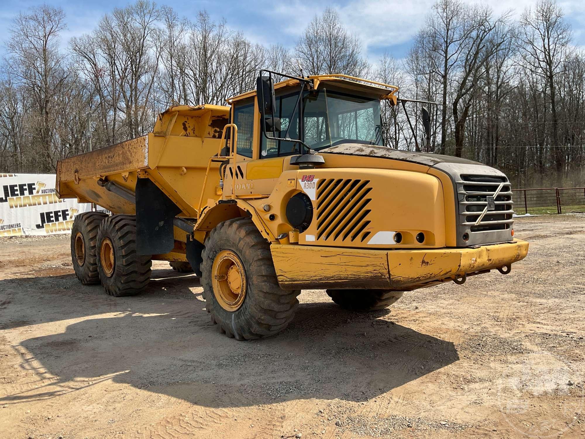 2005 VOLVO A30D ARTICULATED DUMP TRUCK SN: A30DV12676