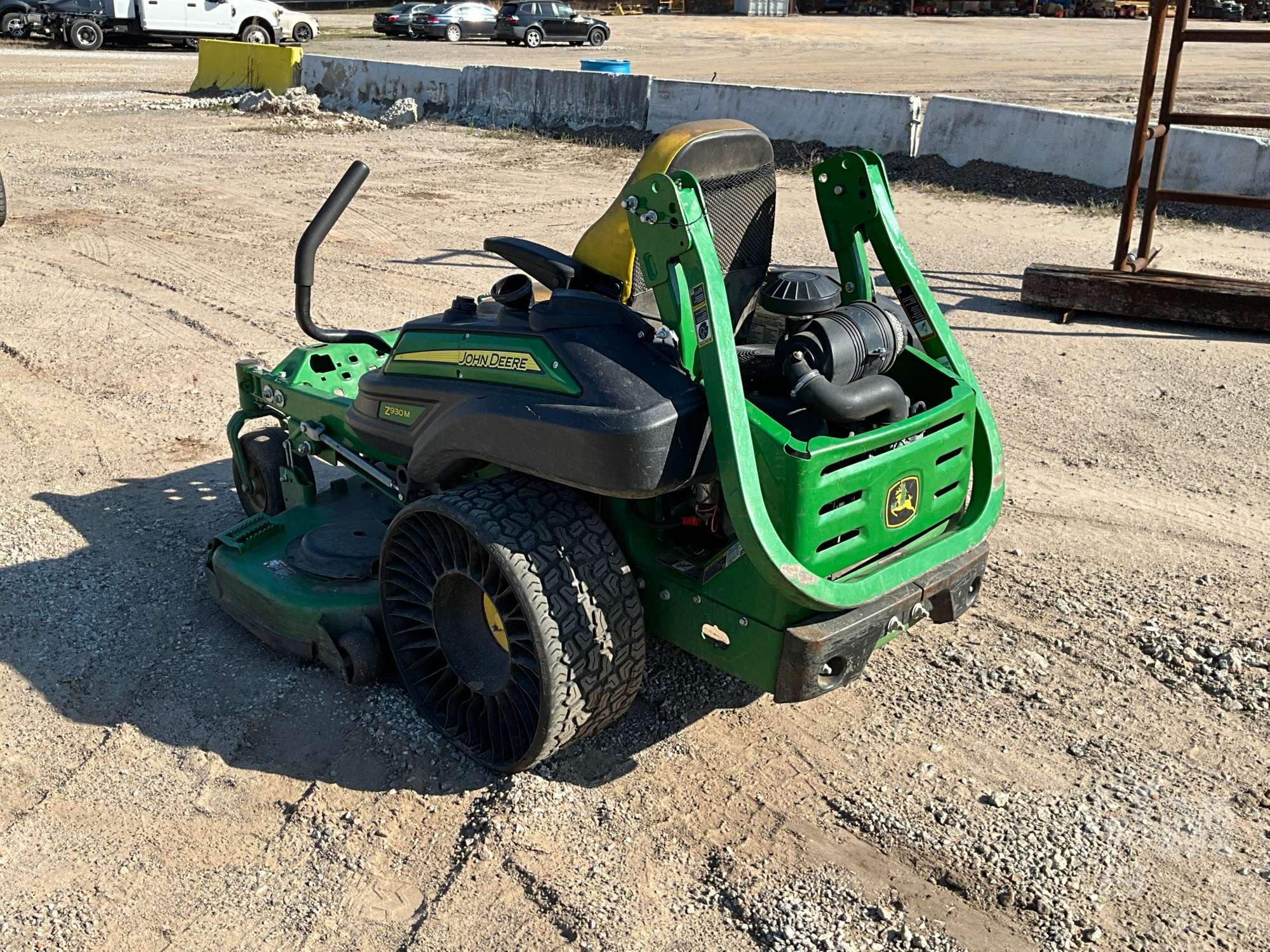 2020 JOHN DEERE Z930M SN: 1TC930MCCLT092530 ZERO TURN