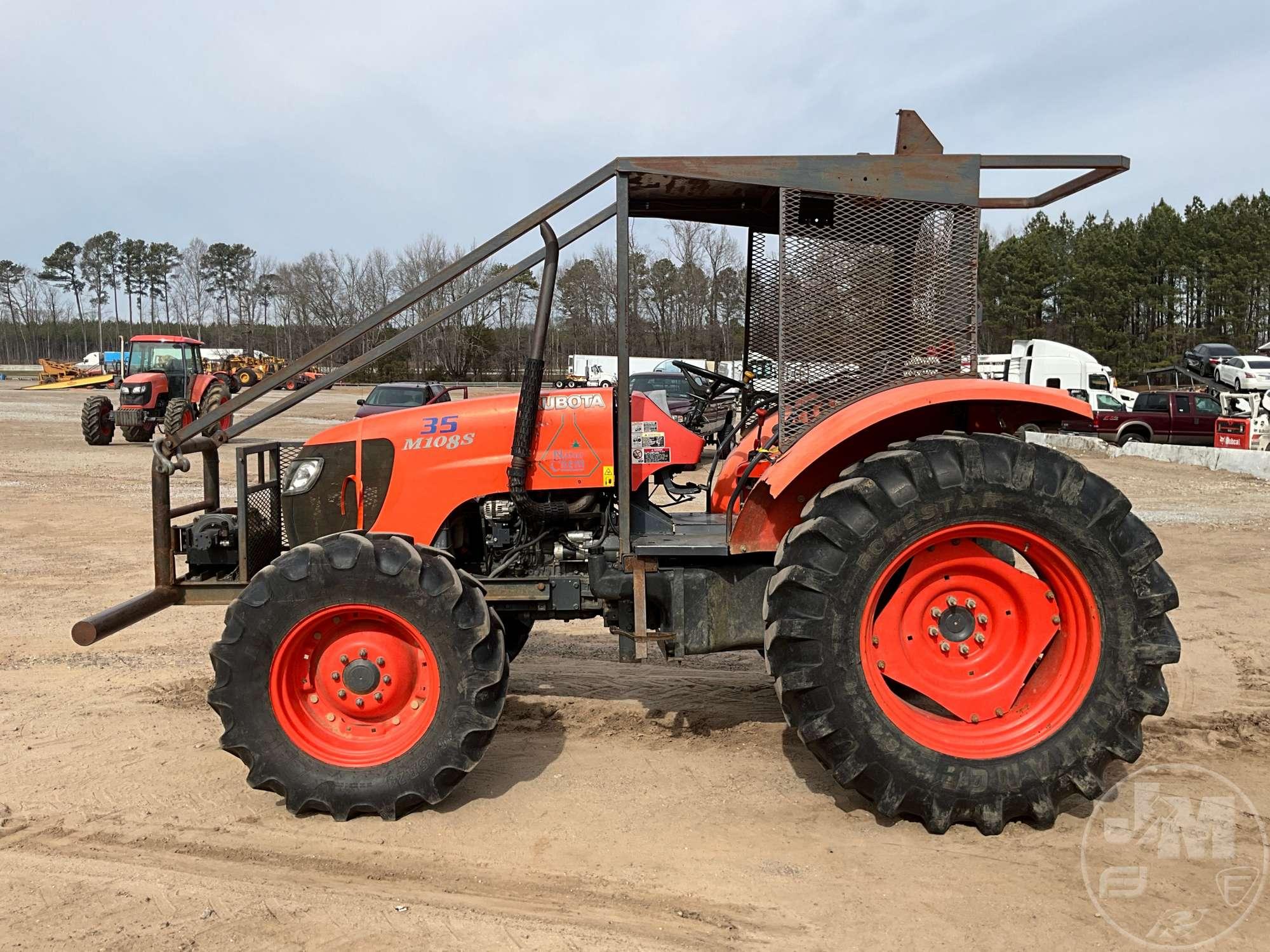 2014 KUBOTA M108S 4X4 TRACTOR SN: 77079