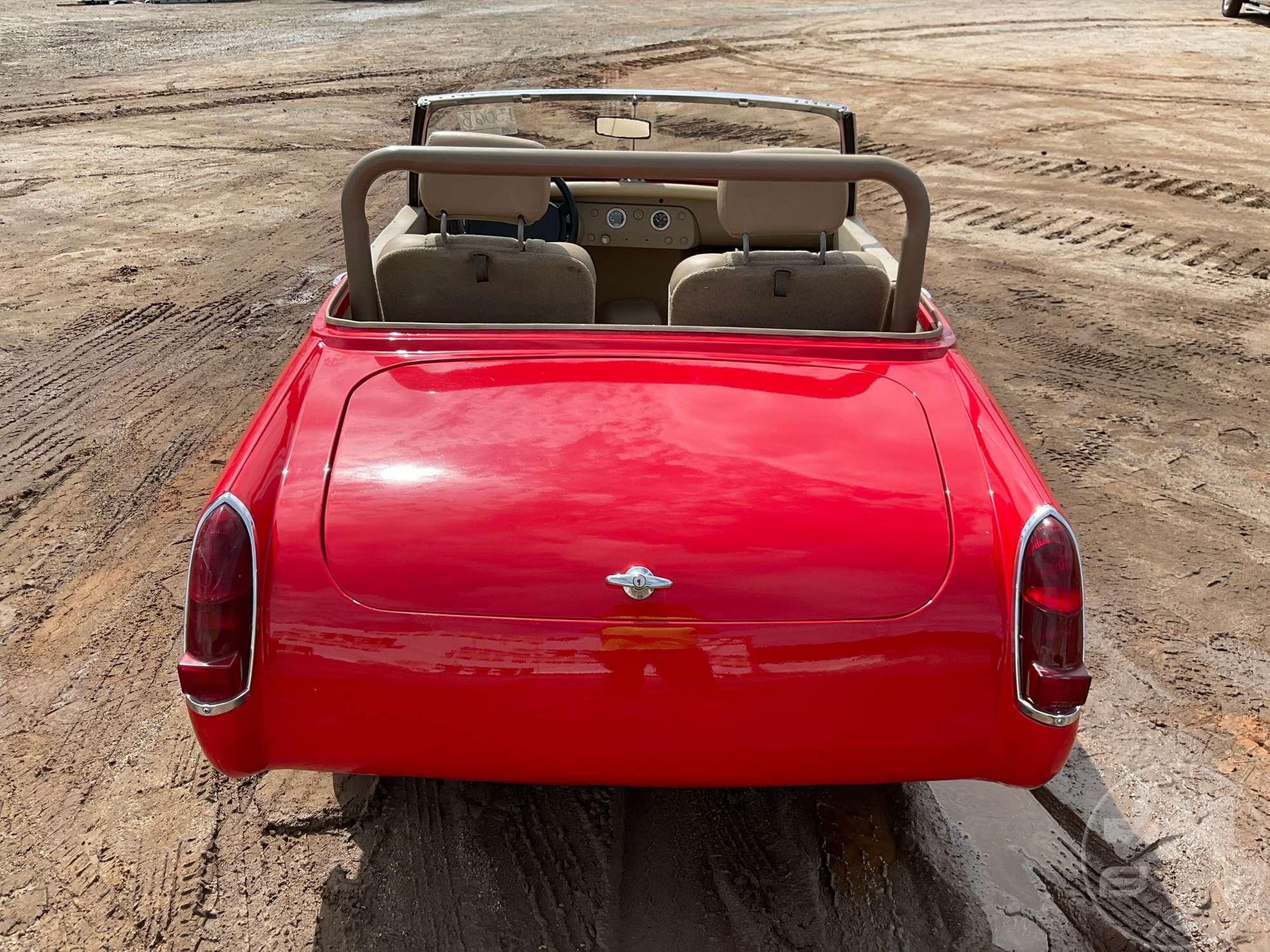 36 VOLTS, 1967 AUSTIN HEALEY BODY, ODOMETER READS: 81274