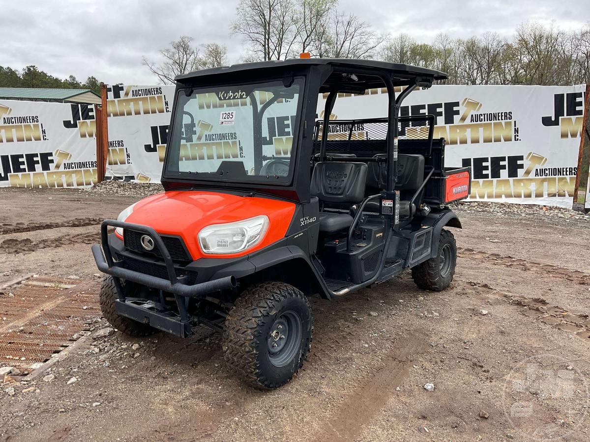 2019 KUBOTA RTV-X1140W-H SN: A5KD2GDBTKG031137