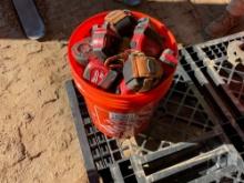 BUCKET OF TAPE MEASURES