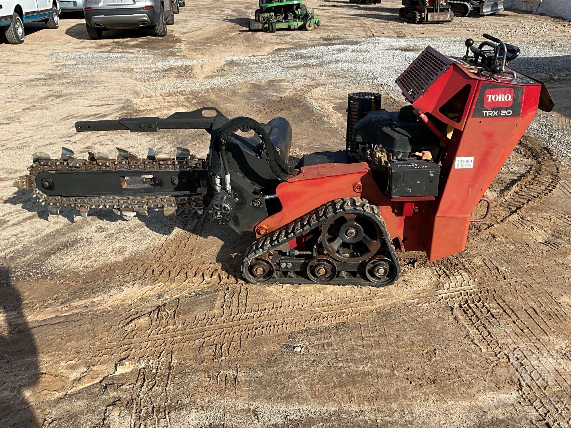 2000 TORO TRX 20 WALK BEHIND TRENCHER SN: 316000299