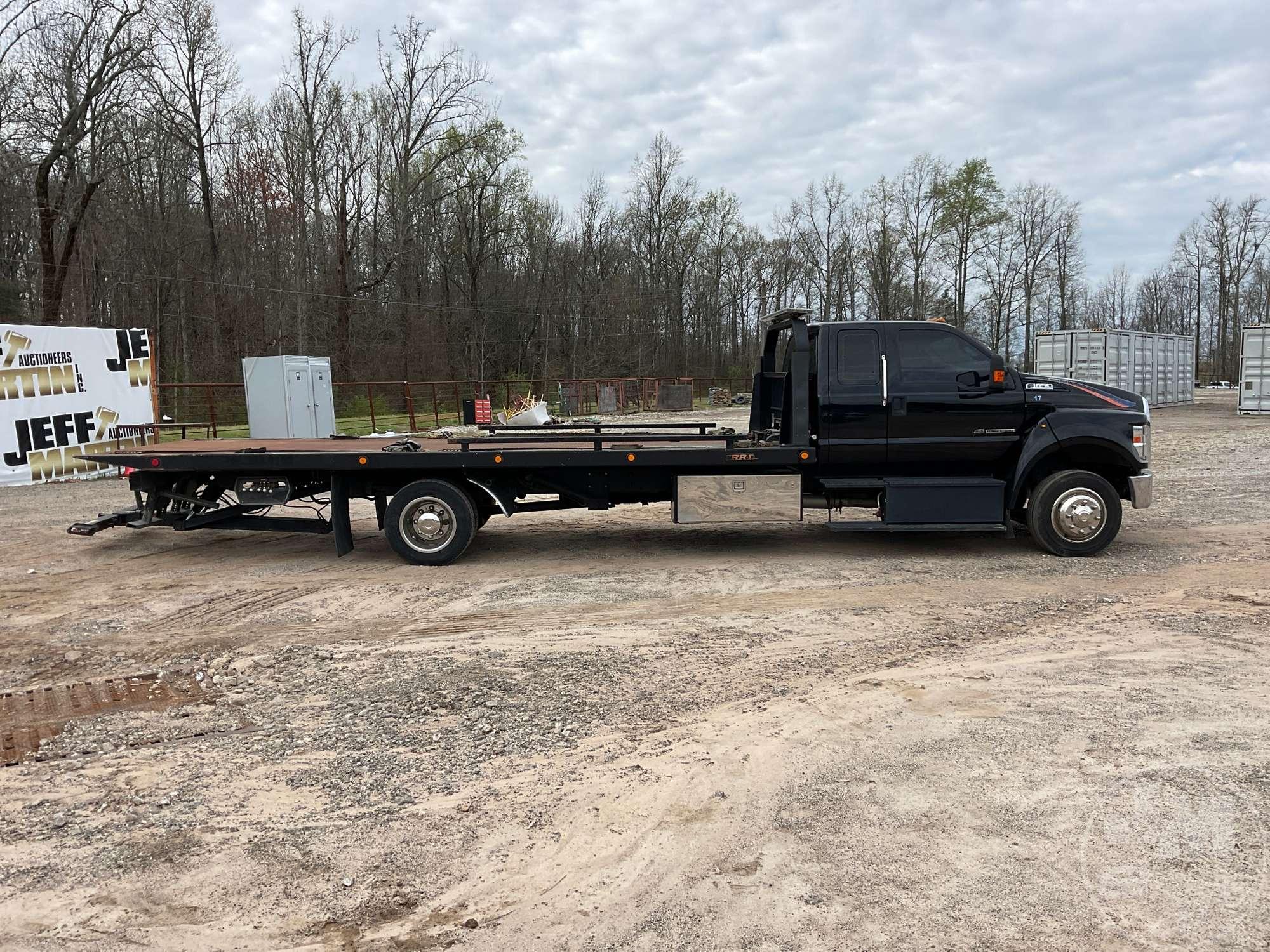 2017 FORD F-650 SINGLE AXLE ROLLBACK TRUCK VIN: 1FDNX6DC4HDB02944