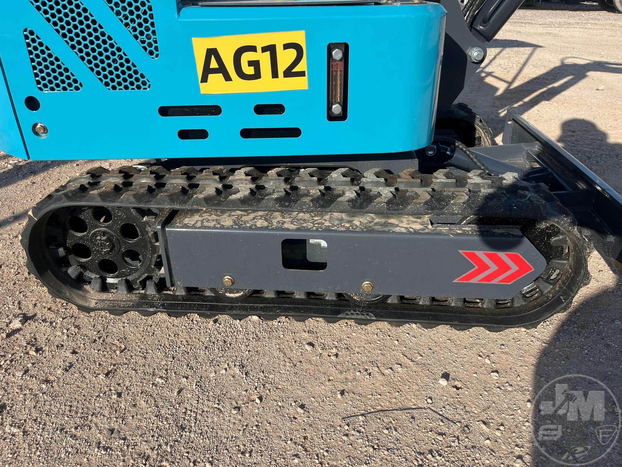 UNUSED 2024 AGD AG12 MINI EXCAVATOR SN: AGD202403111122