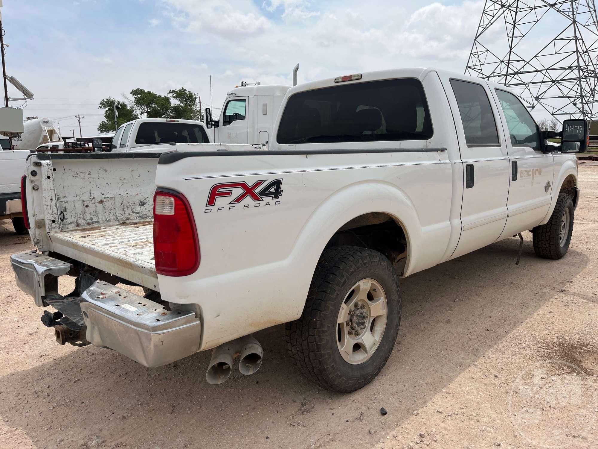 2014 FORD F-250 XLT SUPER DUTY  VIN: 1FT7W2BT8EEB24477 CREW CAB 4X4 PICKUP