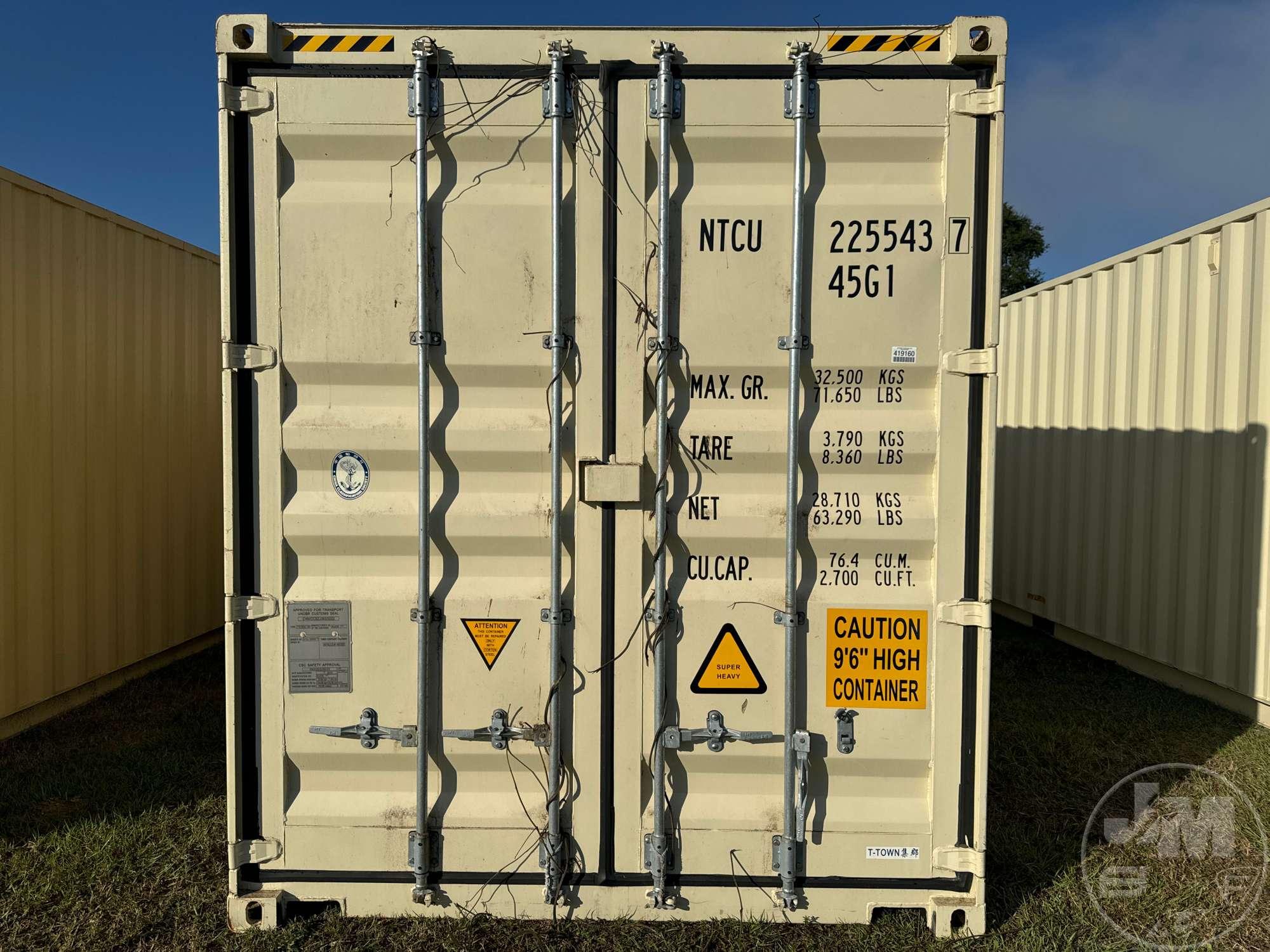 2022 40' CONTAINER SN: NTCU2255437