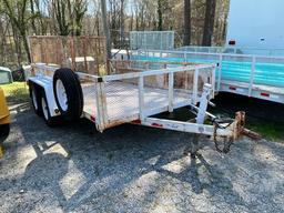 2011 DOWN TO EARTH EQUIPMENT TRAILER 6'X12' VIN: 33734