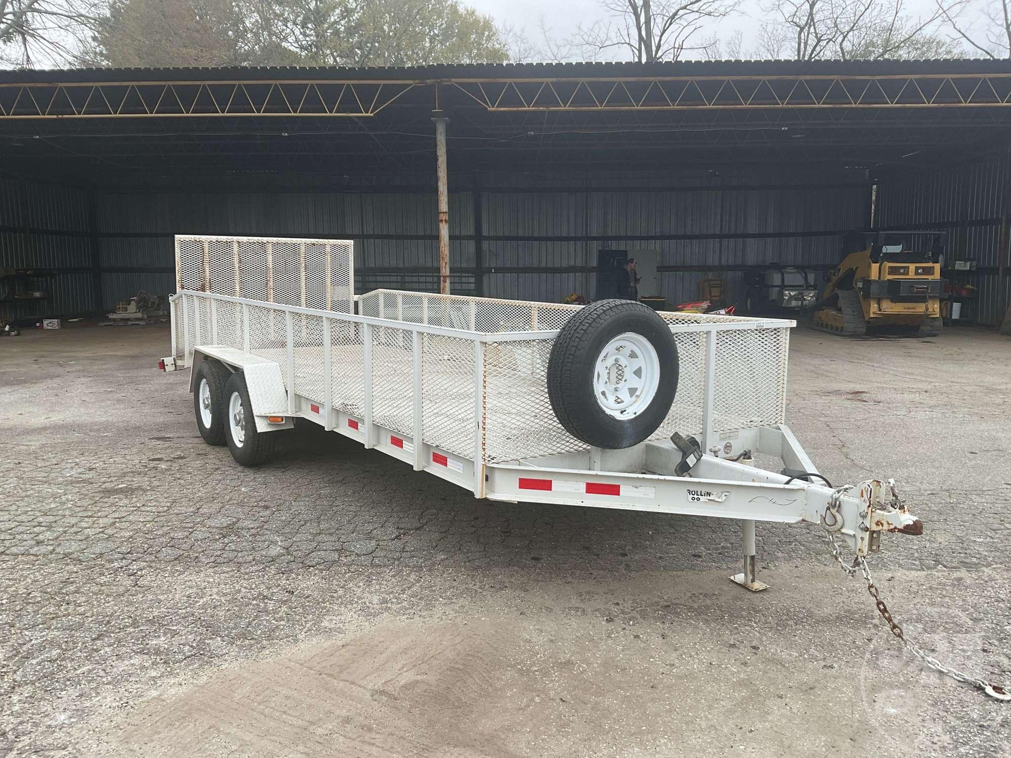 2012 ROLLIN-S  20FBH EQUIPMENT TRAILER 7'X20' VIN: 1R9BF2021C1535739