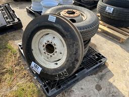 QTY OF (4) TIRES, SINGLE 6.50-16 TIRE W/ WHEEL, QTY