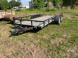 2011 DAVID BREWER IMPLEMENT INC. UTILITY TRAILER 7'X16' VIN: 4EDUS62XBTC000197