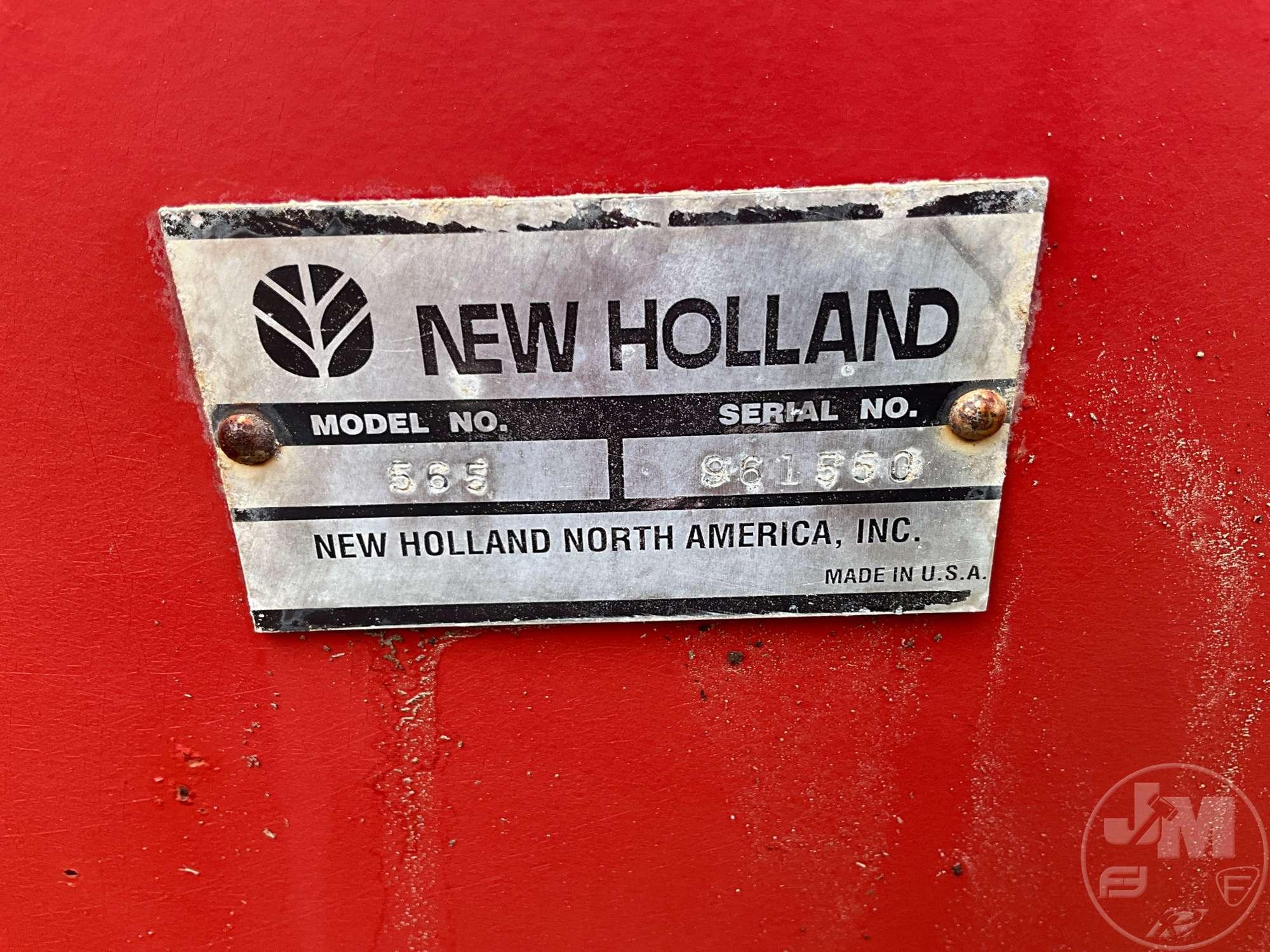 NEW HOLLAND  SQUARE BALER 565 SN: 961550