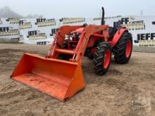 KUBOTA M8560 4X4 TRACTOR W/ LOADER SN: 50748