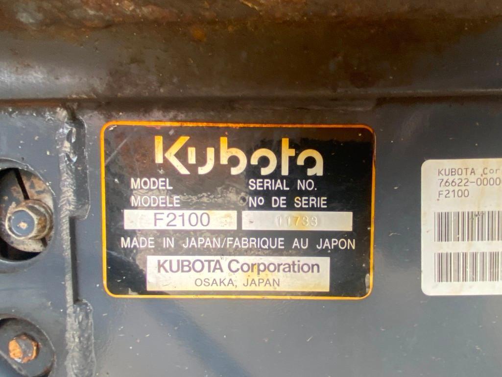 Kubota F2100 Lawn Tractor*