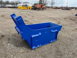 1 Yard Bedding / Stone Box Heavy Side with Skid Steer Mount
