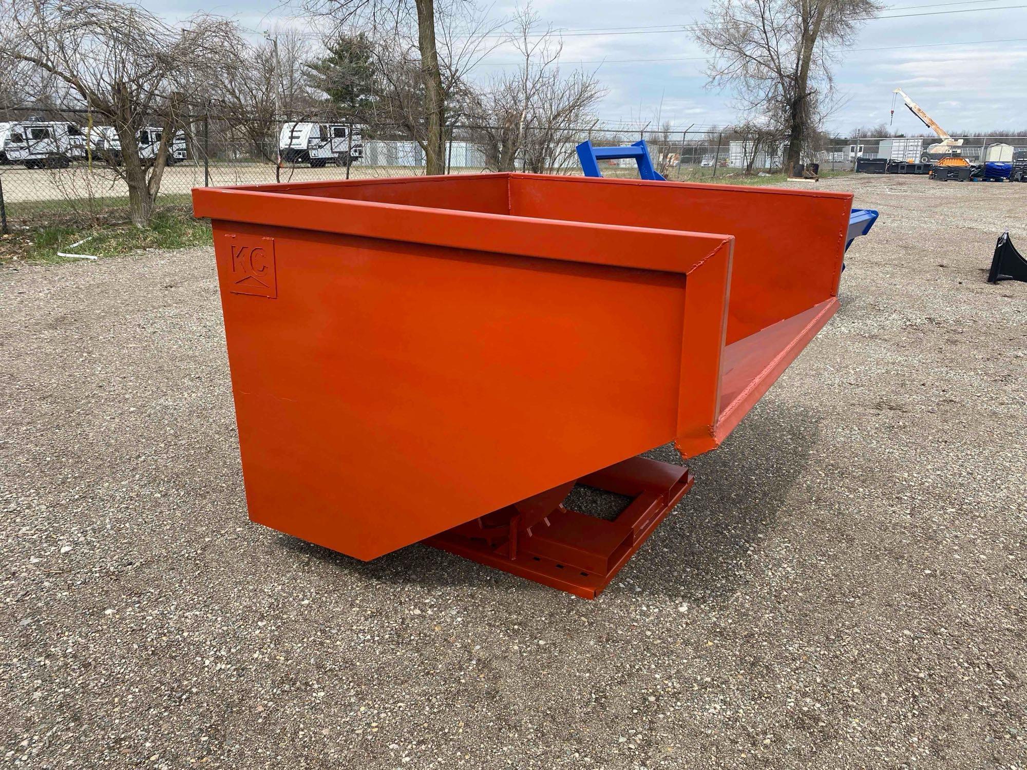 New 4 Cubic Yard Self Dumping Hopper with Fork Pockets