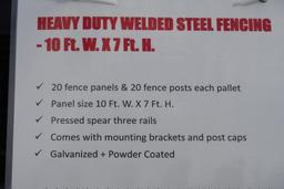 New Heavy Duty Welded Steel Fence