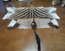 Partial Zebra & Gemsbuck Tanned Skins Taxidermy