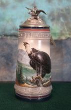 Brand New Budweiser Beer Stein with Bald Eagle Print