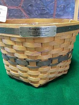 Longaberger 1997 Snowflake Basket