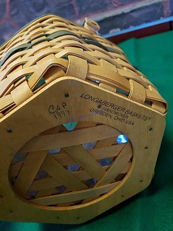 Longaberger 1997 Snowflake Basket