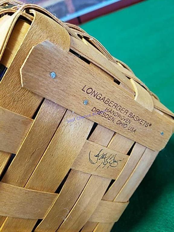 2 Longaberger Christmas baskets