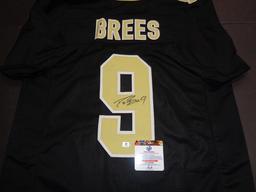 Drew Brees New Orleans Saints Autographed Custom Football Jersey GA coa