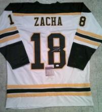 Pavel Zacha Boston Bruins Autographed  Custom Hockey Jersey JSA W coa