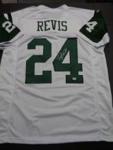 Darrelle Revis New York Jets Autographed Custom Football Jersey GA coa