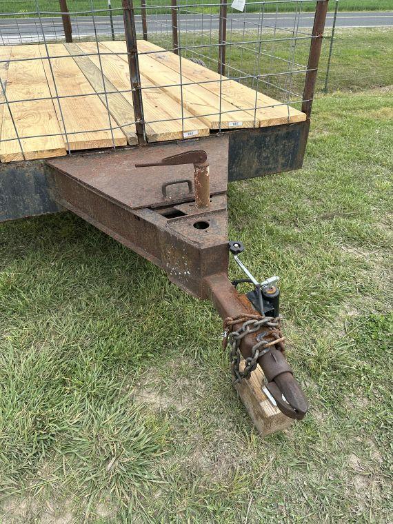 12ft bumper pull homemade livestock trailer