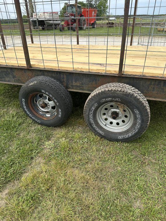 12ft bumper pull homemade livestock trailer