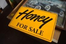 Honey for Sale Metal Sign