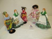 5 Misc. Miniture Porcelain dolls