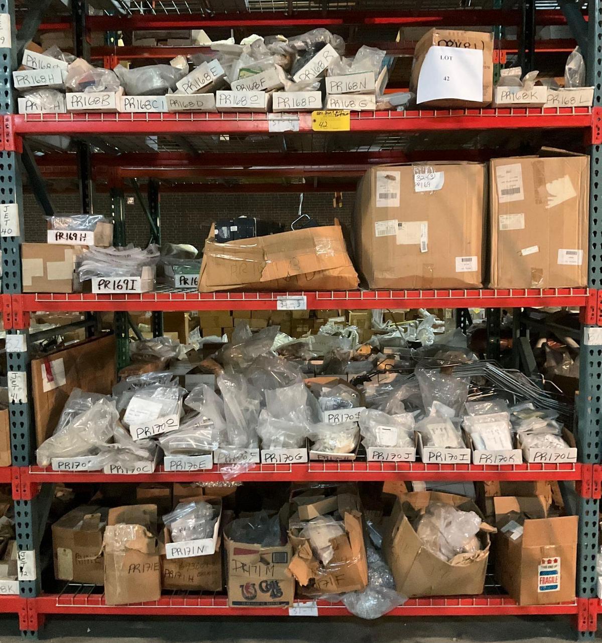 2447 LINE ITEMS. 93% OF THIS LOT IS NEW EXPENDABLES, CONSUMABLES, ELECTRICAL & HARDWARE (BAC, MS,