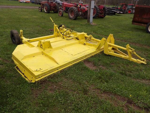 Woods 10' Offset Rotary Mower, Pull Type, Chain Guards