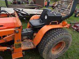 Kubota B9200 4wd Compact Tractor w/ BF350 Loader, Hydro, 523 Hours Showing,