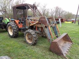 Zetor 6245 4wd Tractor w/ 594 Loader, Dual Remotes, 1629 Hours, Forrestry C
