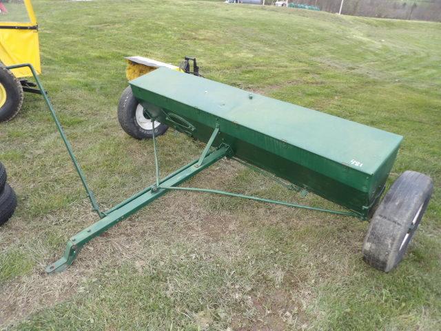 Green 8' Pull Type Drop Spreader