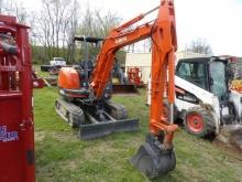 Kubota KX91-3 Mini Excavator, OROPS, 2 Speed, Aux Hydraulics, 3720 Hours, Q