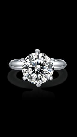 Ladies Sparkling 5 Ct Fire Moissanite Ring