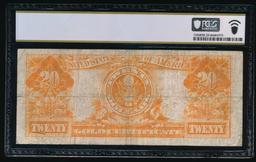 1922 $20 Gold Certificate PCGS 25