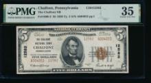 1929 $5 Chalfont PA National PMG 35
