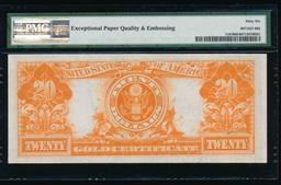 1922 $20 Gold Certificate PMG 66EPQ